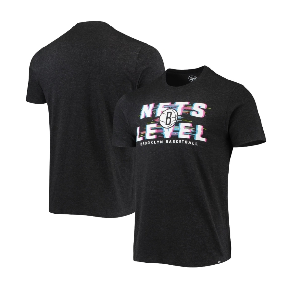 '47 Nets Level Brooklyn Nets Club T-Shirt NBA Basketball Men's Large NWT Black